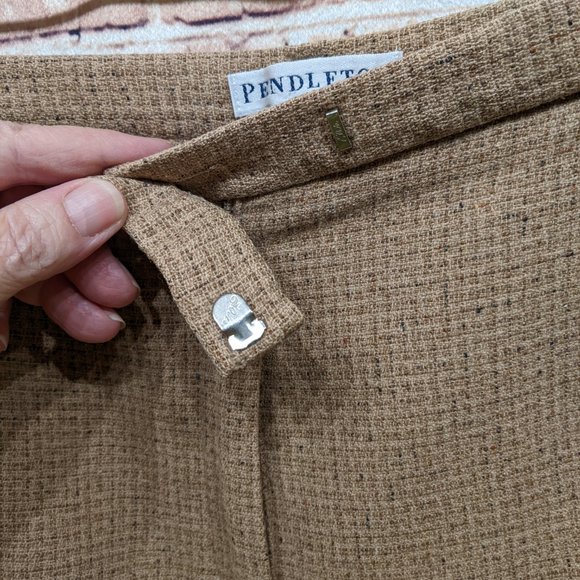 Pendleton Trousers Wool Pants Beige Size 14 - Picture 5 of 11